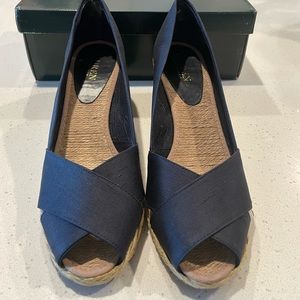 NIB Lauren Navy Espadrilles Sz 10